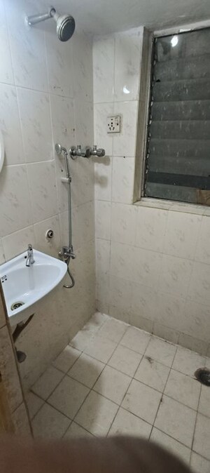 Bathroom in 1 BHK Apartment at Moraj Residency, Sanpada – for Rent