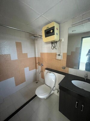 Bathroom in 4 BHK Builder Floor at Sushant Lok I – for Rent