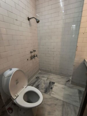 Bathroom in 3 BHK Builder Floor at Kalkaji – for Rent