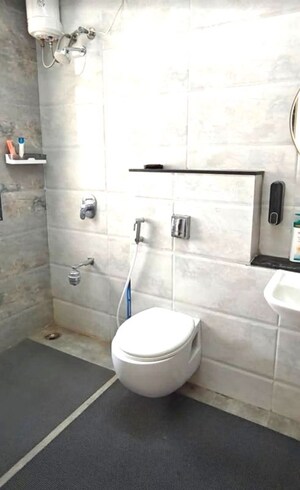 Bathroom in 3 BHK Apartment at Nyati Elysia, Kharadi – for Rent