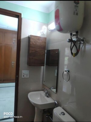 Bathroom in 3 BHK Builder Floor at Chittaranjan Park – for Rent