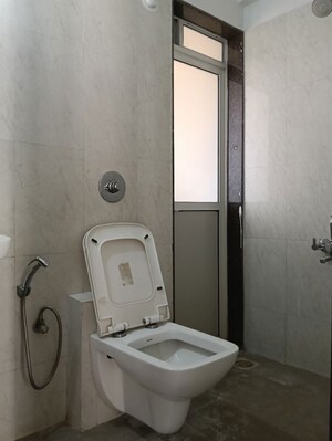 Bathroom in 2 BHK Apartment at Puranik Aarambh, Ghodbunder Road – for Rent
