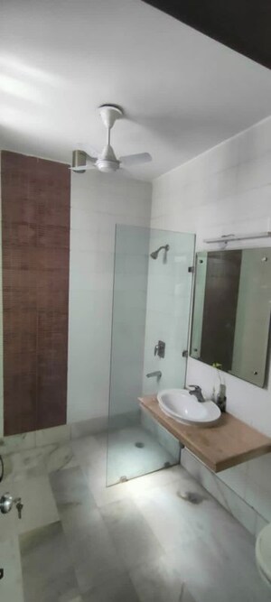Bathroom in 3 BHK Builder Floor at Shivalik Colony – for Rent