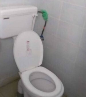 Bathroom in 3 BHK Apartment at Sushant Golf City – for Rent