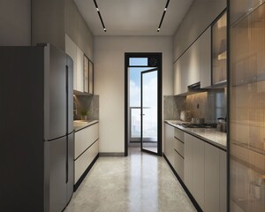 Building Lobby in 3 BHK Apartment at Raymond Invictus By GS, Bandra East – for Sale