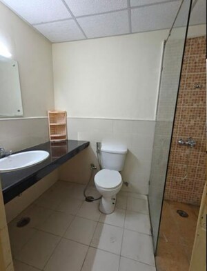Bathroom in 3 BHK Apartment at Ansal Celebrity Meadows, Sushant Golf City – for Rent