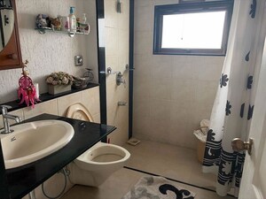 Bathroom in 3 BHK Apartment at Panchshil Forest Castle, Koregaon Park – for Rent