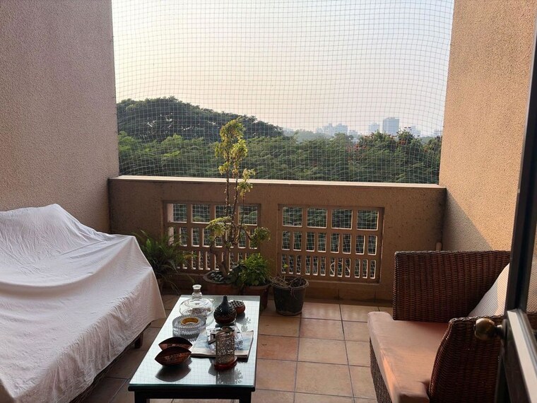 Balcony, panchshil-forest-castle 3 Bedroom 1800 Sq.Ft. Apartment In Koregaon Park Pune 10328807