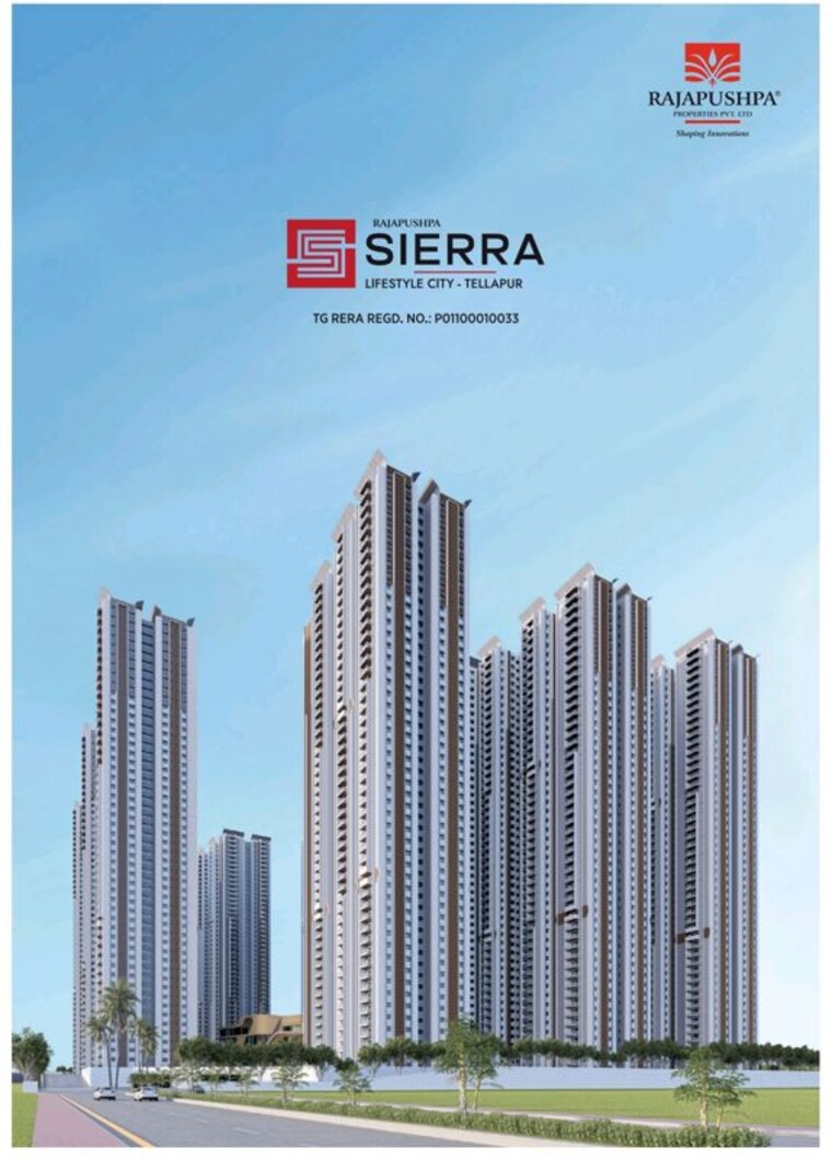 Exterior View, rajapushpa-sierra 3 Bedroom 1665 Sq.Ft. Apartment In Tellapur Hyderabad 10328827
