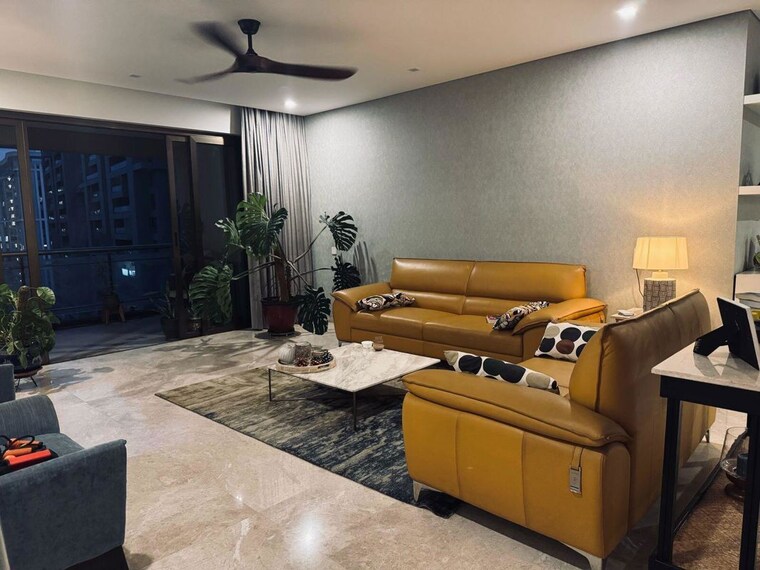 Living Room, panchshil-one-north 4 Bedroom 3800 Sq.Ft. Apartment In Magarpatta City Pune 10328821