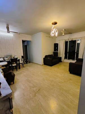 Living Room in 2 BHK Apartment at Hiranandani Meadows, Manpada – for Rent