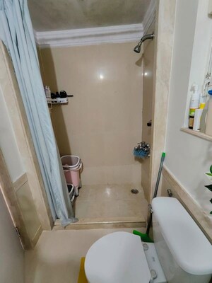 Bathroom in 2 BHK Apartment at Hiranandani Meadows, Manpada – for Rent
