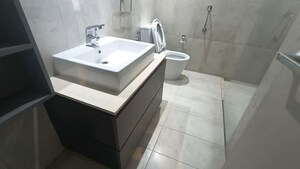 Bathroom in 4 BHK Apartment at Panchshil One North, Magarpatta City – for Rent