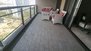 Balcony in 4 BHK Apartment at Panchshil One North, Magarpatta City – for Rent