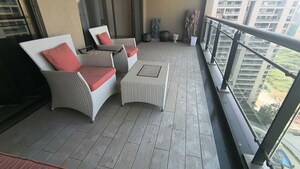 Balcony in 4 BHK Apartment at Panchshil One North, Magarpatta City – for Rent