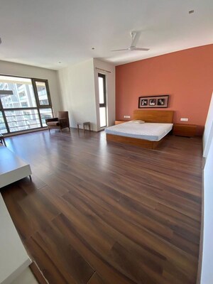 Master Bedroom in 4 BHK Apartment at Panchshil One North, Magarpatta City – for Rent