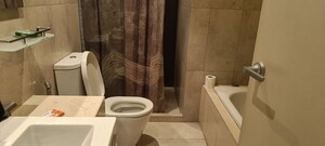 Bathroom in 4 BHK Apartment at Panchshil One North, Magarpatta City – for Rent