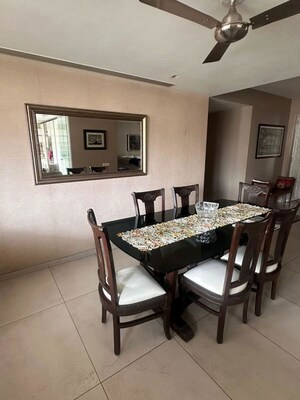 Dining area in 3.5 BHK Apartment at Panchshil One North, Magarpatta City – for Rent