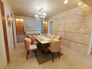 Dining area in 4 BHK Apartment at Panchshil Towers, Kharadi – for Rent