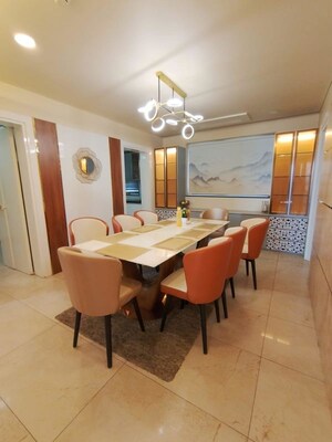 Dining area in 4 BHK Apartment at Panchshil Towers, Kharadi – for Rent