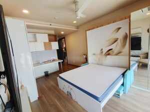 Bedroom in 4 BHK Apartment at Panchshil Towers, Kharadi – for Rent