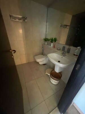 Bathroom in 4 BHK Apartment at Panchshil Towers, Kharadi – for Rent