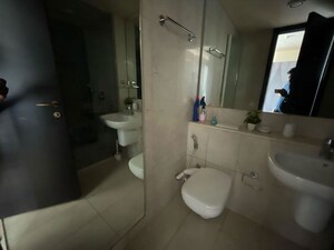 Bathroom in 4 BHK Apartment at Panchshil Towers, Kharadi – for Rent