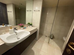 Bathroom in 4 BHK Apartment at Panchshil Towers, Kharadi – for Rent