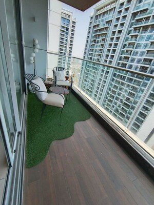 Balcony in 4 BHK Apartment at Panchshil Towers, Kharadi – for Rent