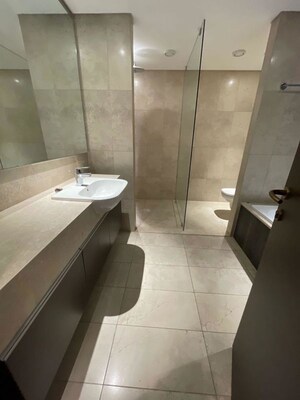 Bathroom in 5 BHK Apartment at Panchshil Towers, Kharadi – for Rent