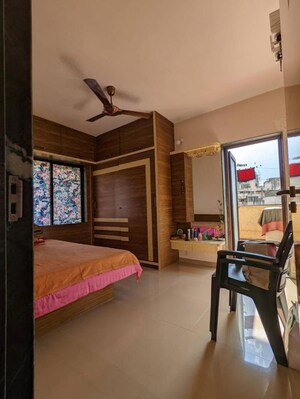 Bedroom in 3 BHK Apartment at Garden Estate, Aundh – for Rent