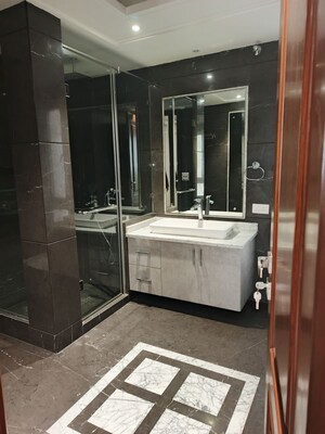 Bathroom in 4 BHK Builder Floor at Defence Colony – for Rent