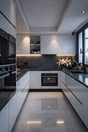 Kitchen in 1.5 BHK Villa at Aratt Amora Park View, Lingapura – for Sale