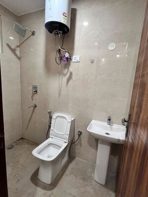 Bathroom in 2 BHK Builder Floor at Chattarpur – for Rent
