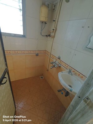 Bathroom in 1 BHK Apartment at Avaneesh CHS, Kharghar Sector 20 – for Sale