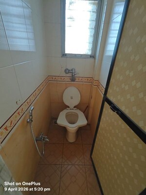 Bathroom in 1 BHK Apartment at Avaneesh CHS, Kharghar Sector 20 – for Sale