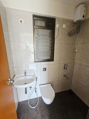 Bathroom in 1 BHK Apartment at Chandak 34 Park Estate, Goregaon West – for Rent
