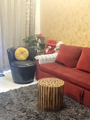 Living Room in 1 BHK Apartment at Rosa Oasis, Thane West – for Rent