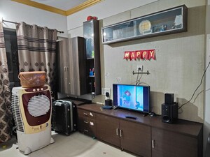Living Room in 1 BHK Apartment at Unnathi Woods Phase 1 And 2, Ghodbunder Road – for Rent