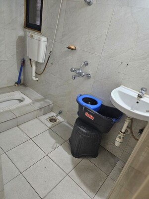 Bathroom in 2 BHK Apartment at Puranik Hometown, Ghodbunder Road – for Rent