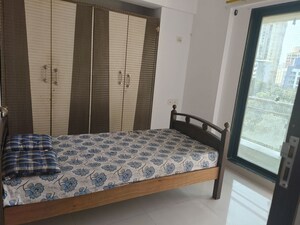 Bedroom in 1 BHK Apartment at Haware Dahlia, Kasarvadavali – for Rent