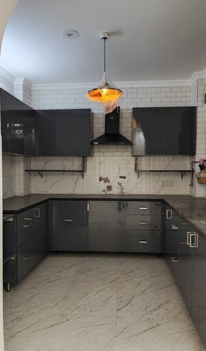 Kitchen in 4 BHK Builder Floor at Palm Residency Chhatarpur, Chattarpur – for Rent