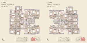 Floor Plan in 2 BHK Apartment at Veena Solace, Santacruz West – for Sale