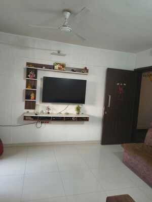 Living Room in 1 BHK Apartment at Rutu Enclave, Kasarvadavali – for Rent