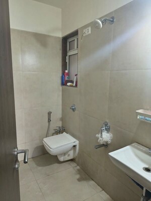 Bathroom in 1 BHK Apartment at Rutu Enclave, Kasarvadavali – for Rent