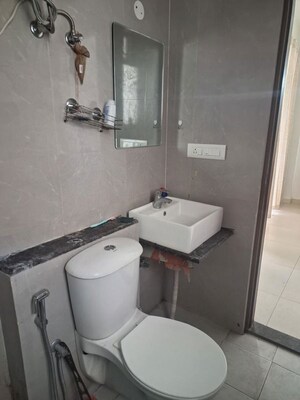 Bathroom in 1 BHK Apartment at Sushma Chandigarh Grande, Lohgarh – for Rent