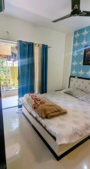 Bedroom in 2 BHK Apartment at Anand Green Crest, Hadapsar – for Rent