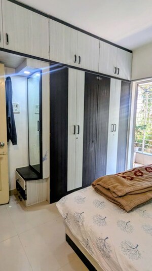 Bedroom in 2 BHK Apartment at Anand Green Crest, Hadapsar – for Rent