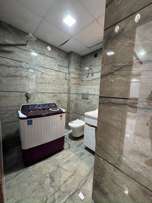 Bathroom in 2 BHK Builder Floor at Chattarpur – for Rent