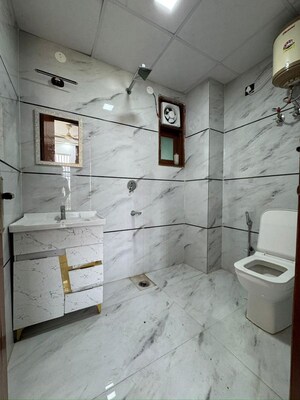 Bathroom in 2 BHK Builder Floor at Chattarpur – for Rent